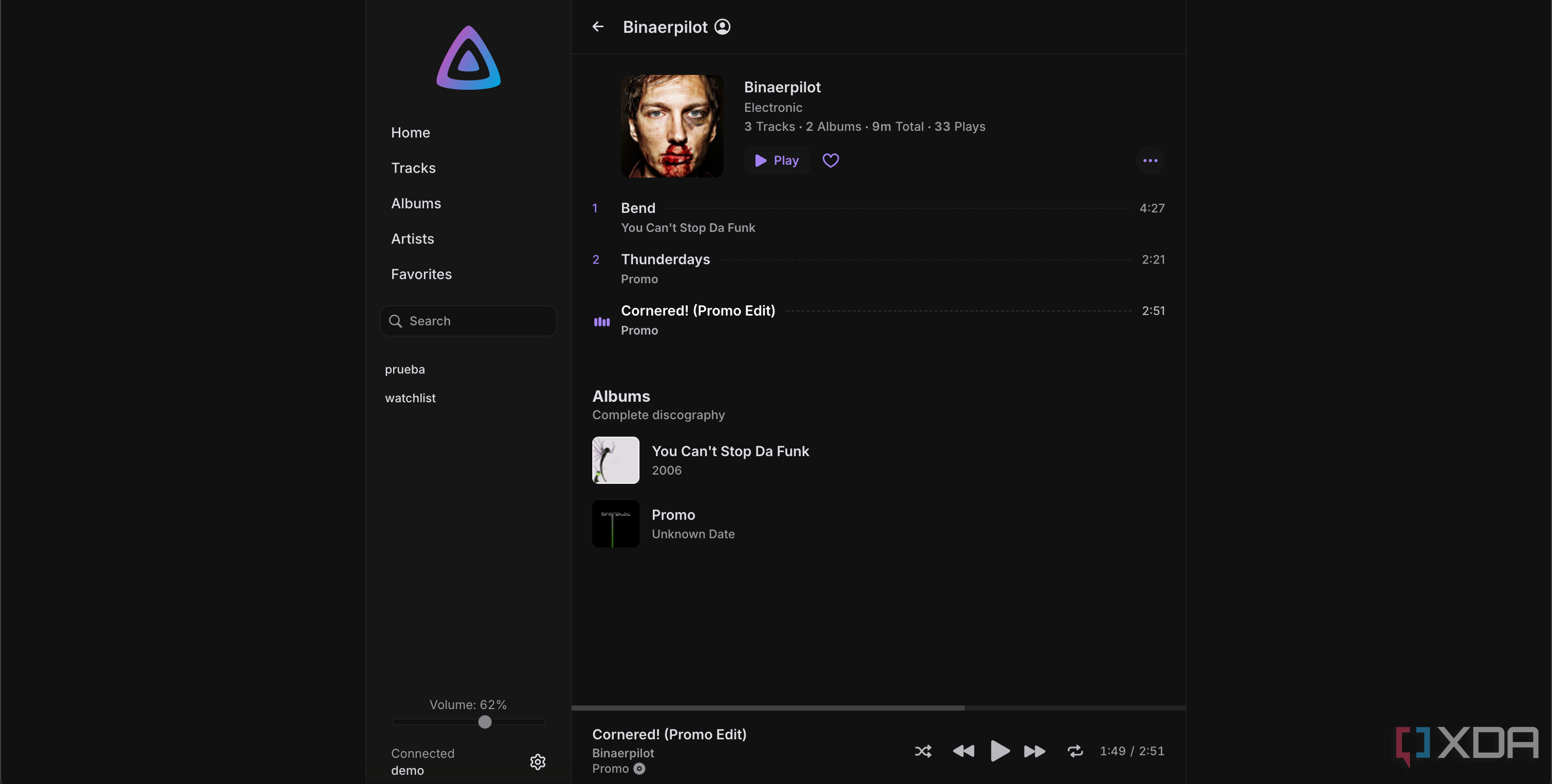 Descripción general de las pistas en Jellyfin Music App-1