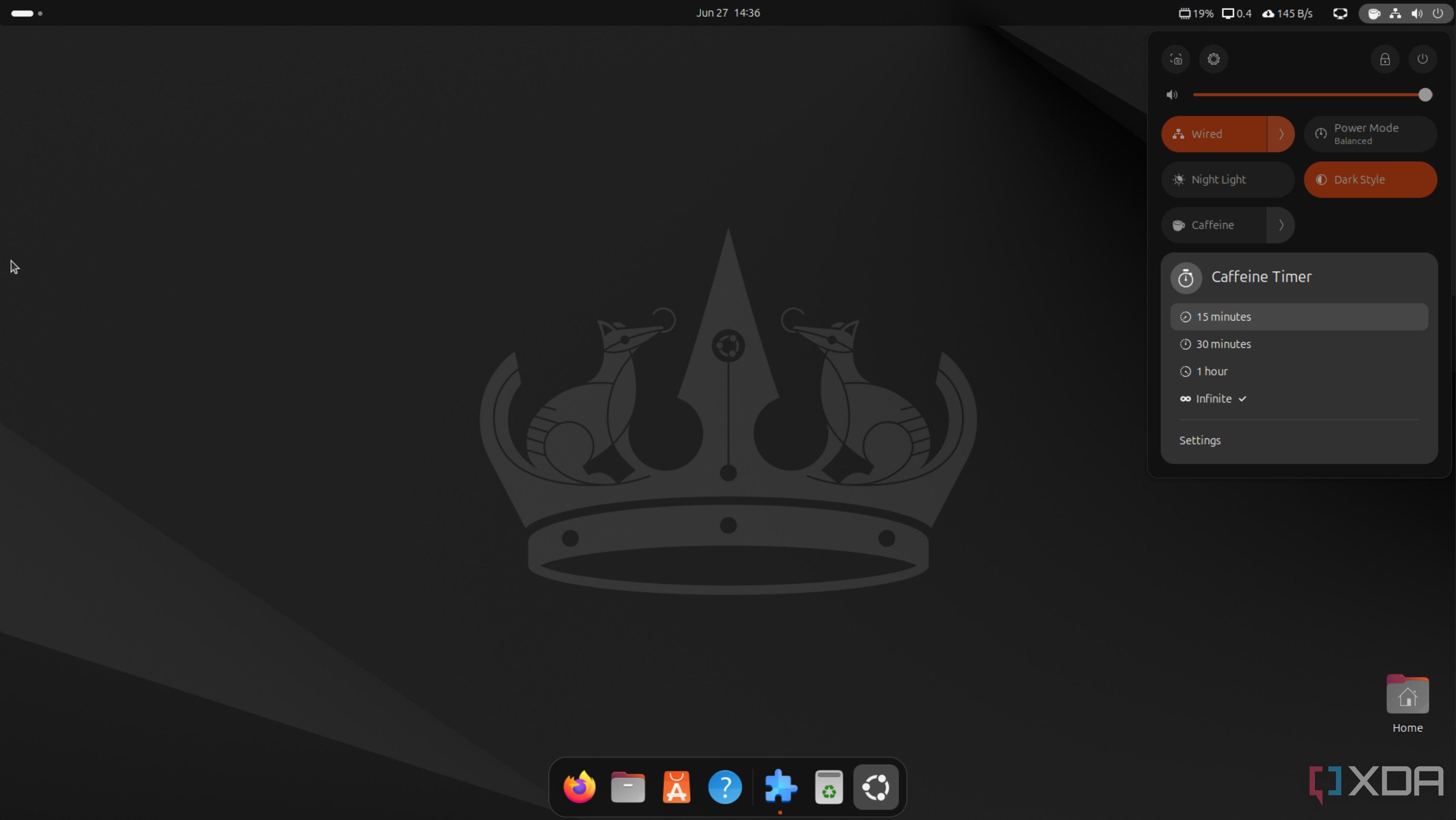 Caffeine on Ubuntu