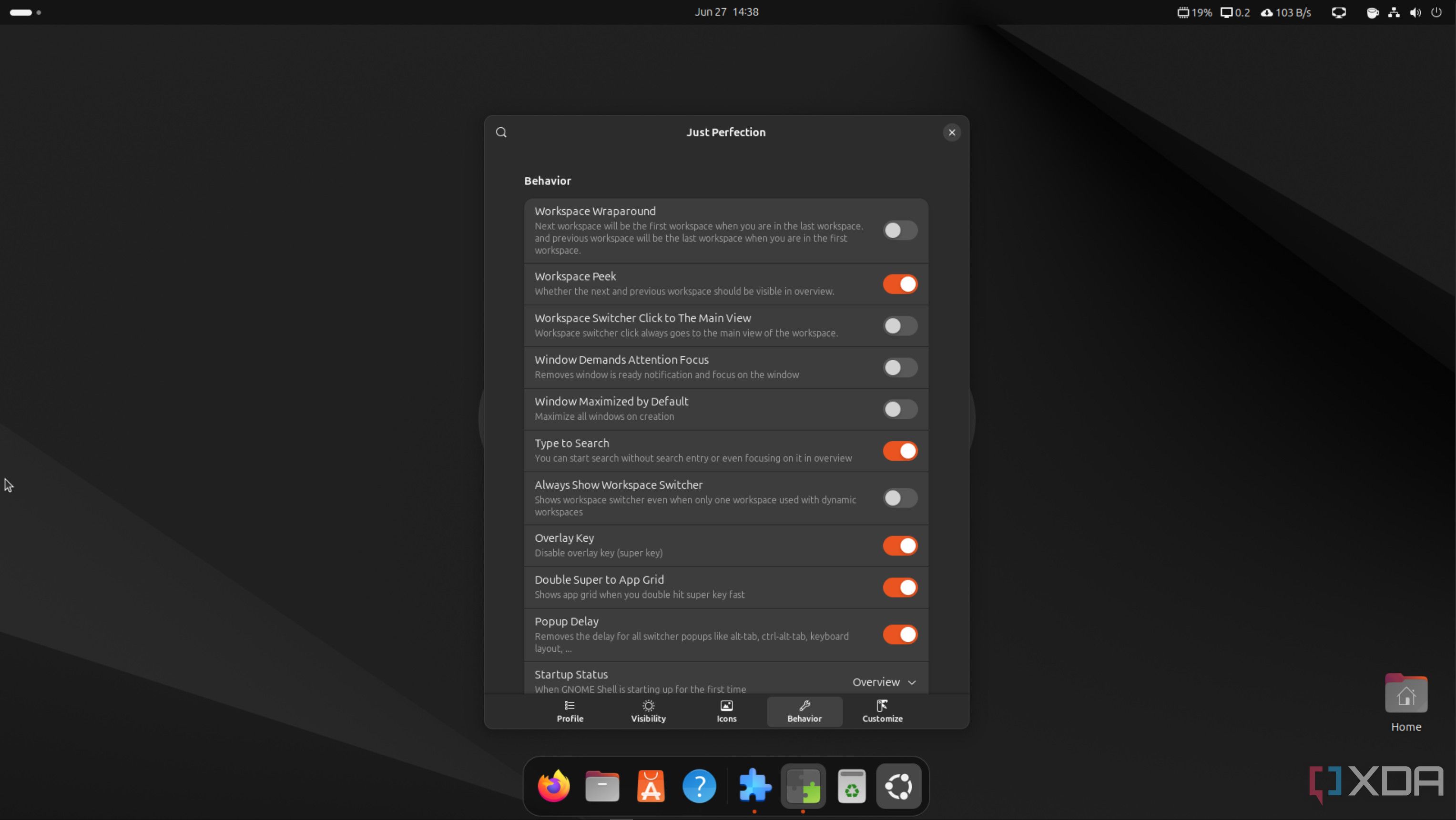 Just Perfection on Ubuntu