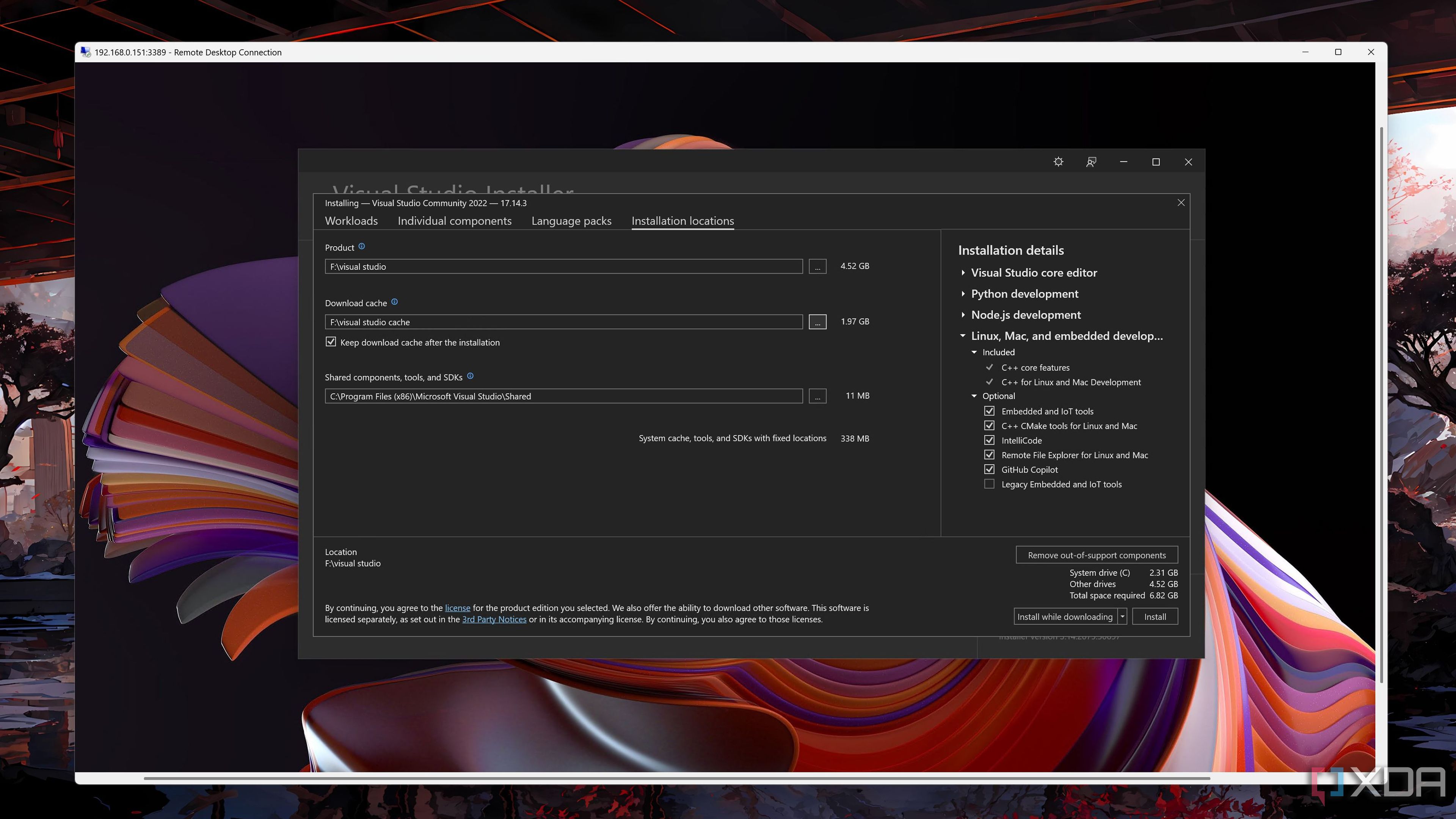 Accessing Visual Studio via RDP
