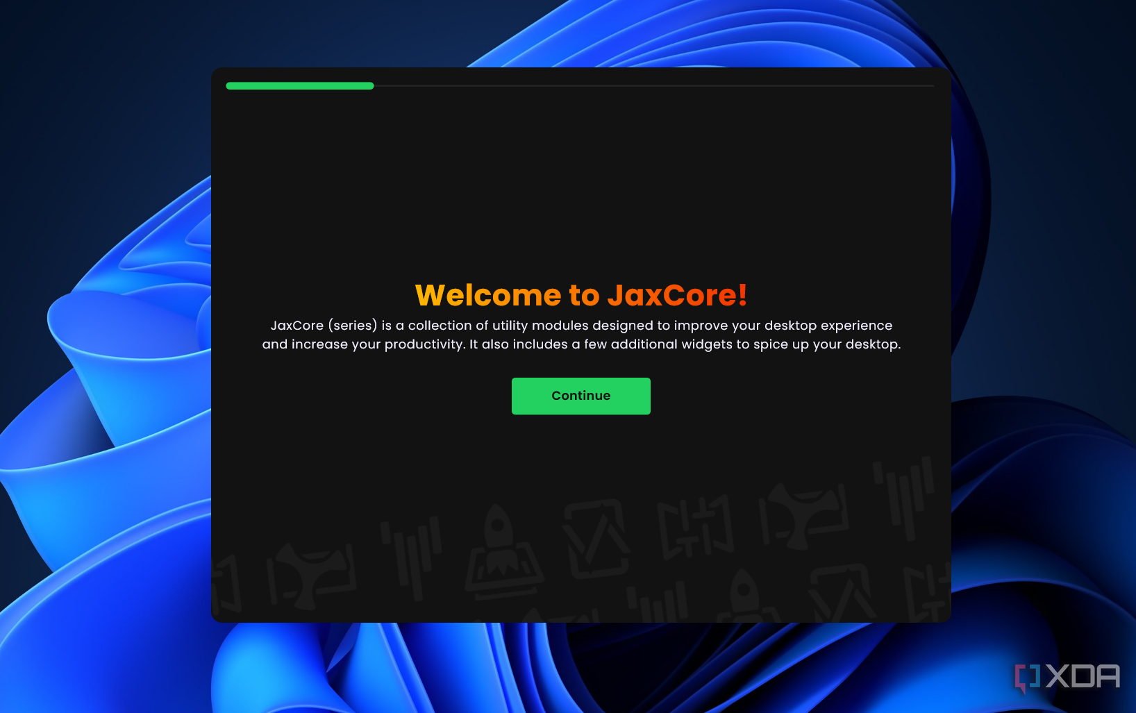 welcome to jaxcore screen