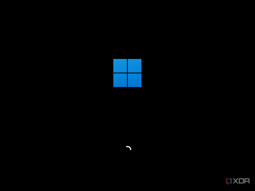 Screenshot of the Windows 11 boot screen