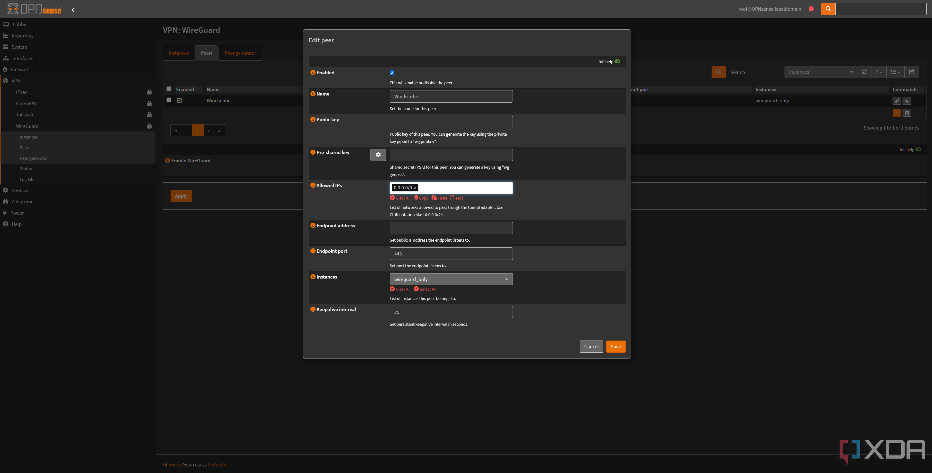 With a simple WireGuard interface on OPNsense, I can make sure certain ...
