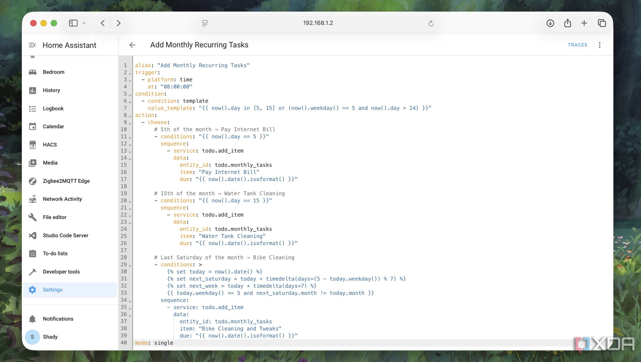 Automation monthly recurring tasks