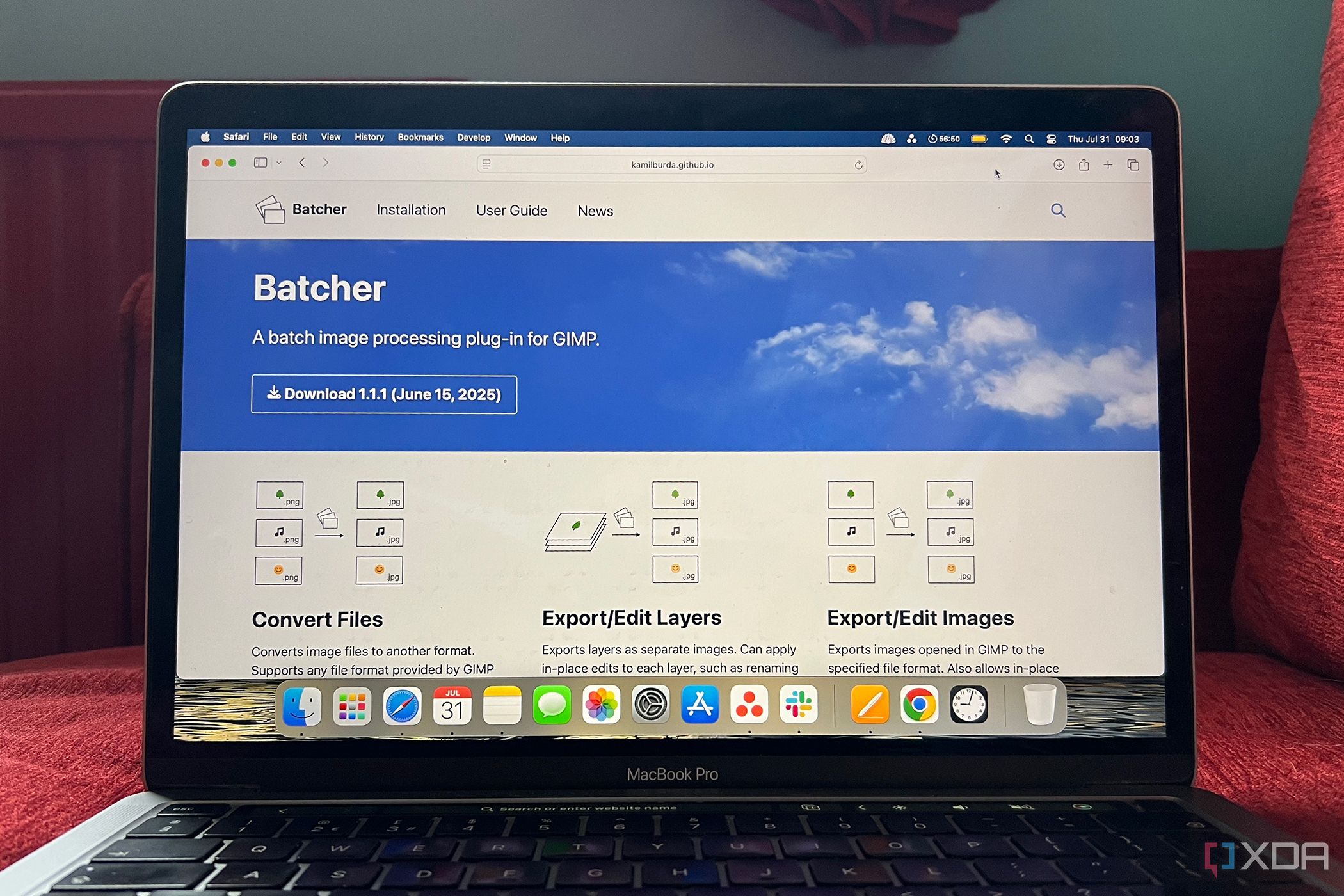 Batcher homepage