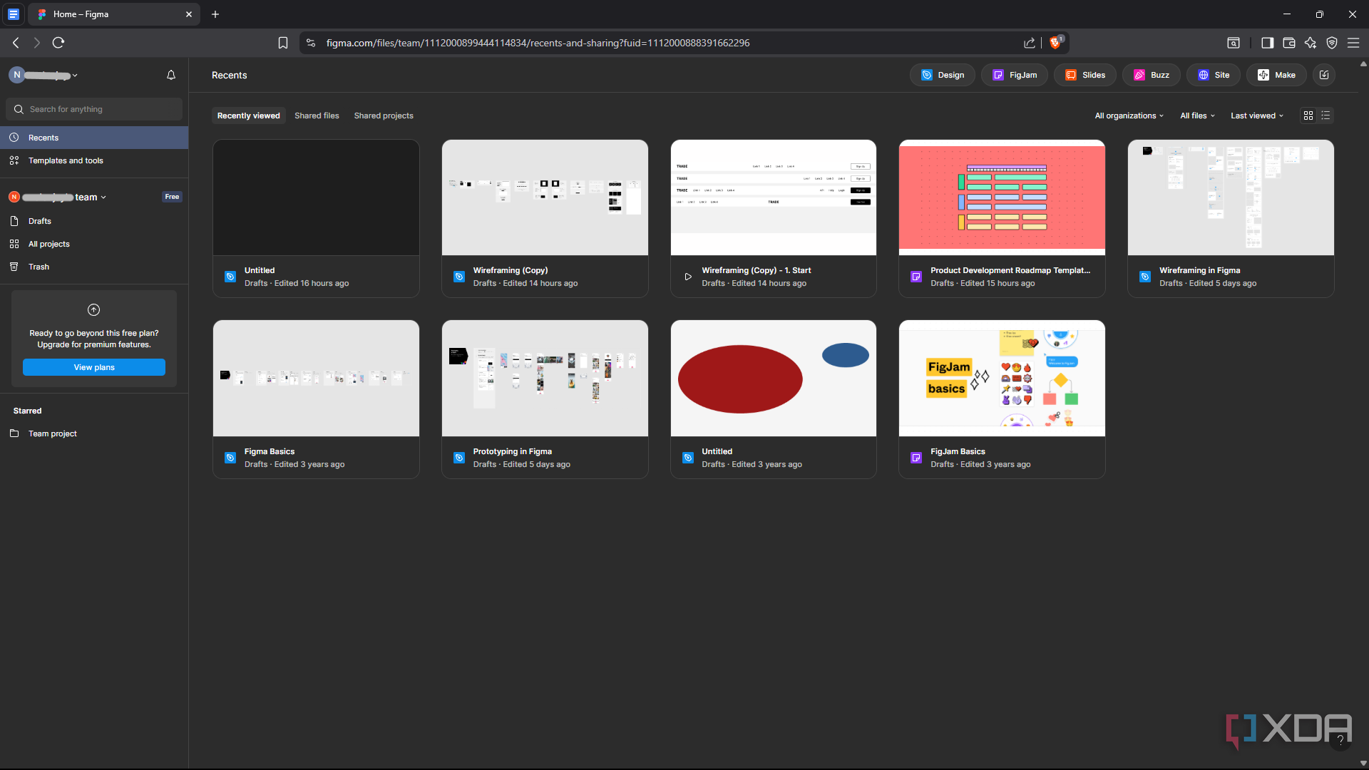 Figma browser-based app