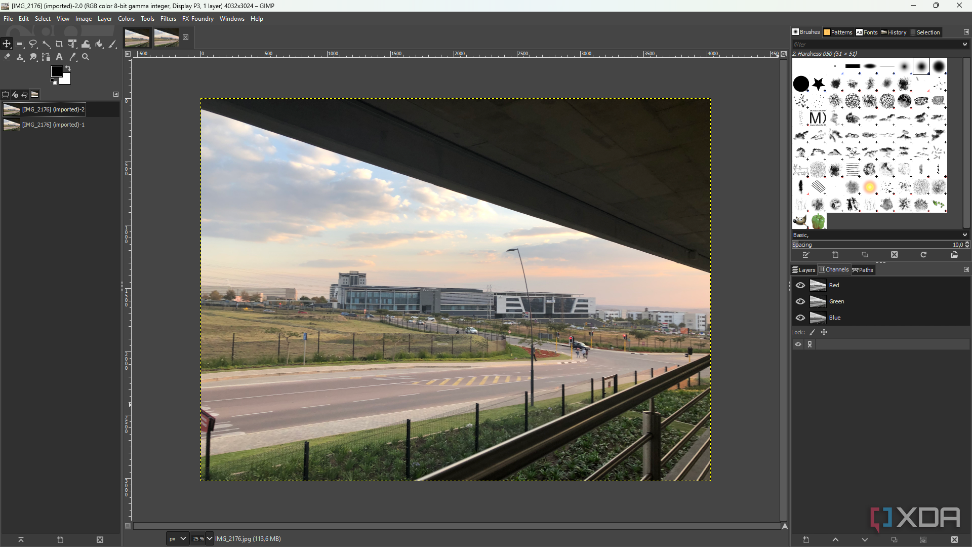 GIMP 2-10 image layers
