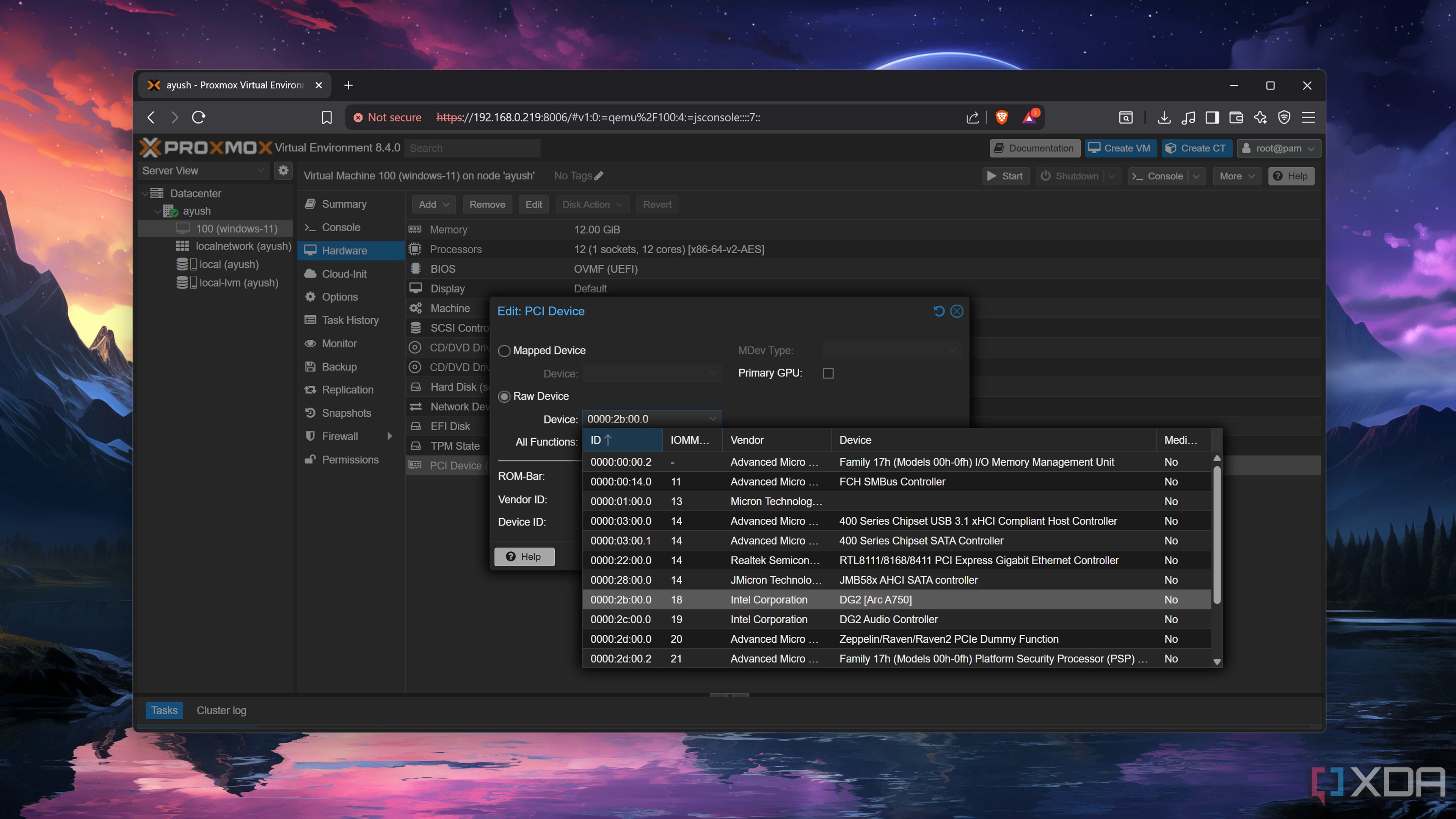Passing the GPU to a VM