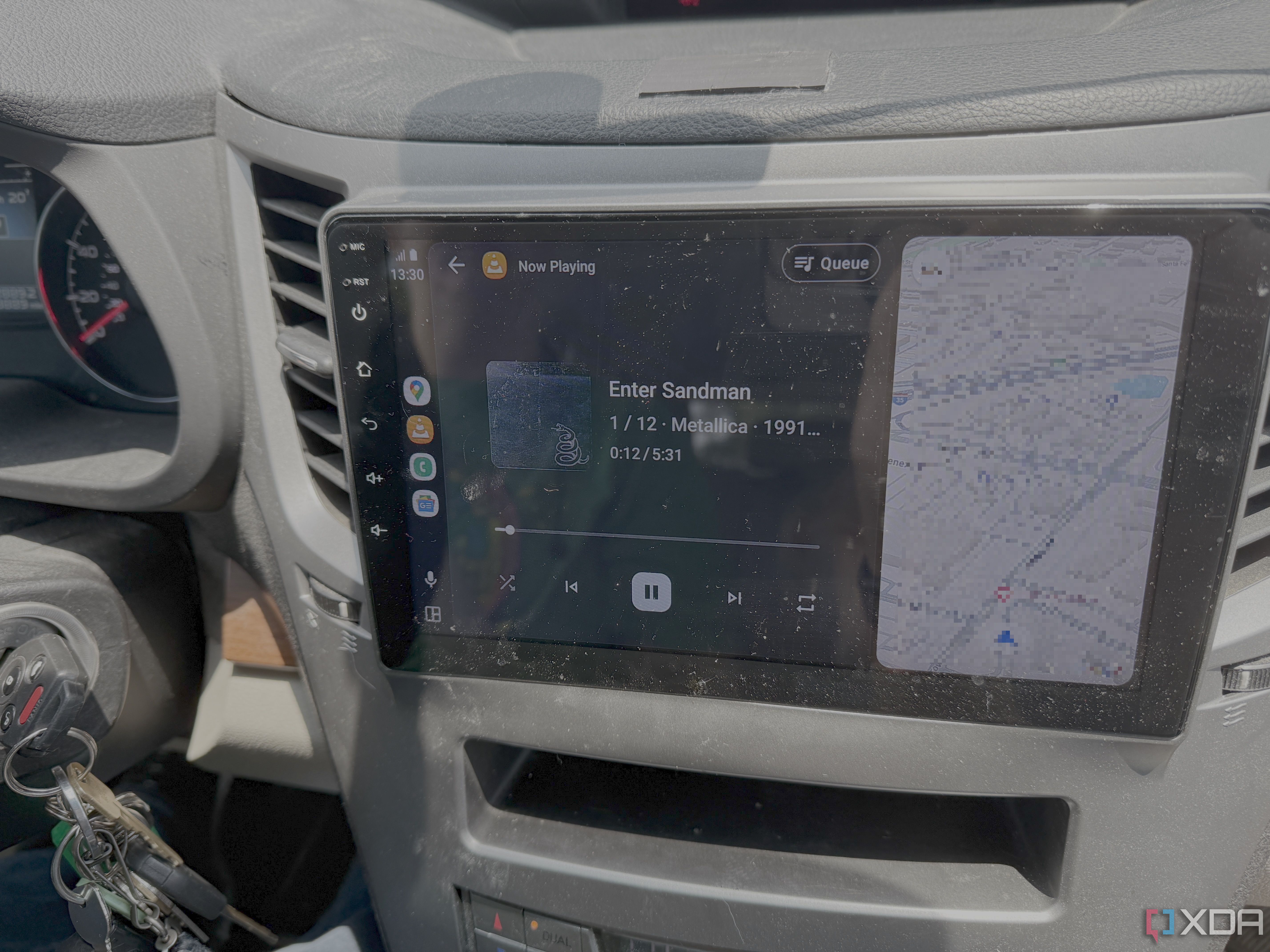 Raspberry Pi Zero 2 W Android Auto wireless dongle - Now Playing-3