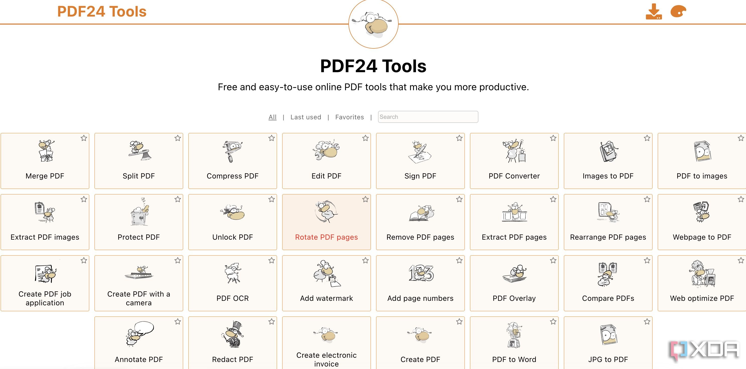 PDF24 home