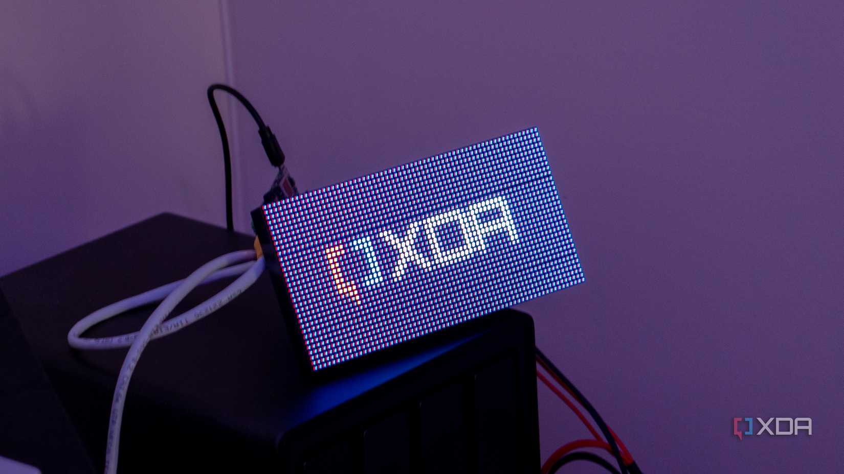 I built this beautiful LED matrix display with an ESP32 for $30