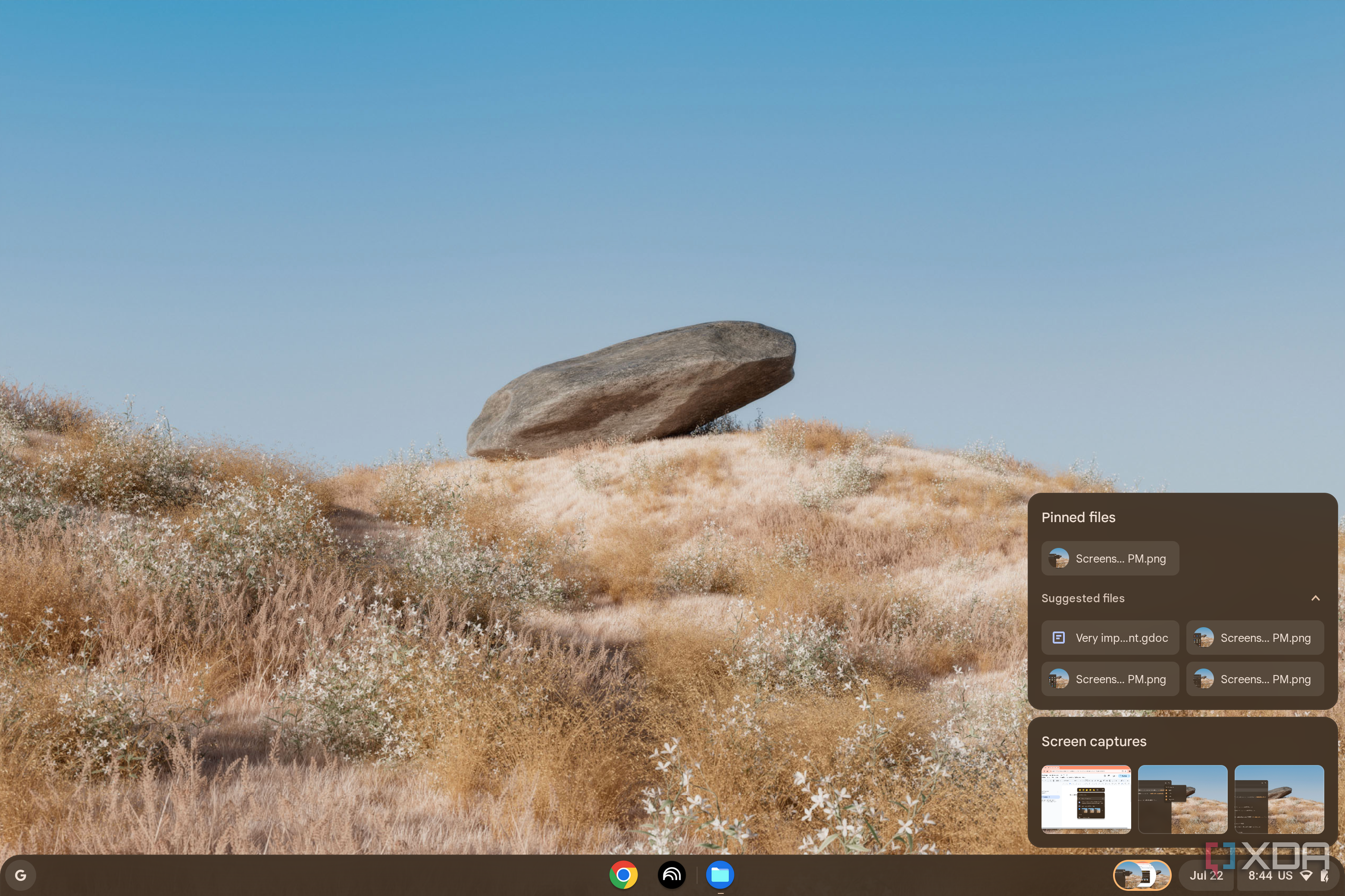 Pin a file to the taskbar in ChromeOS