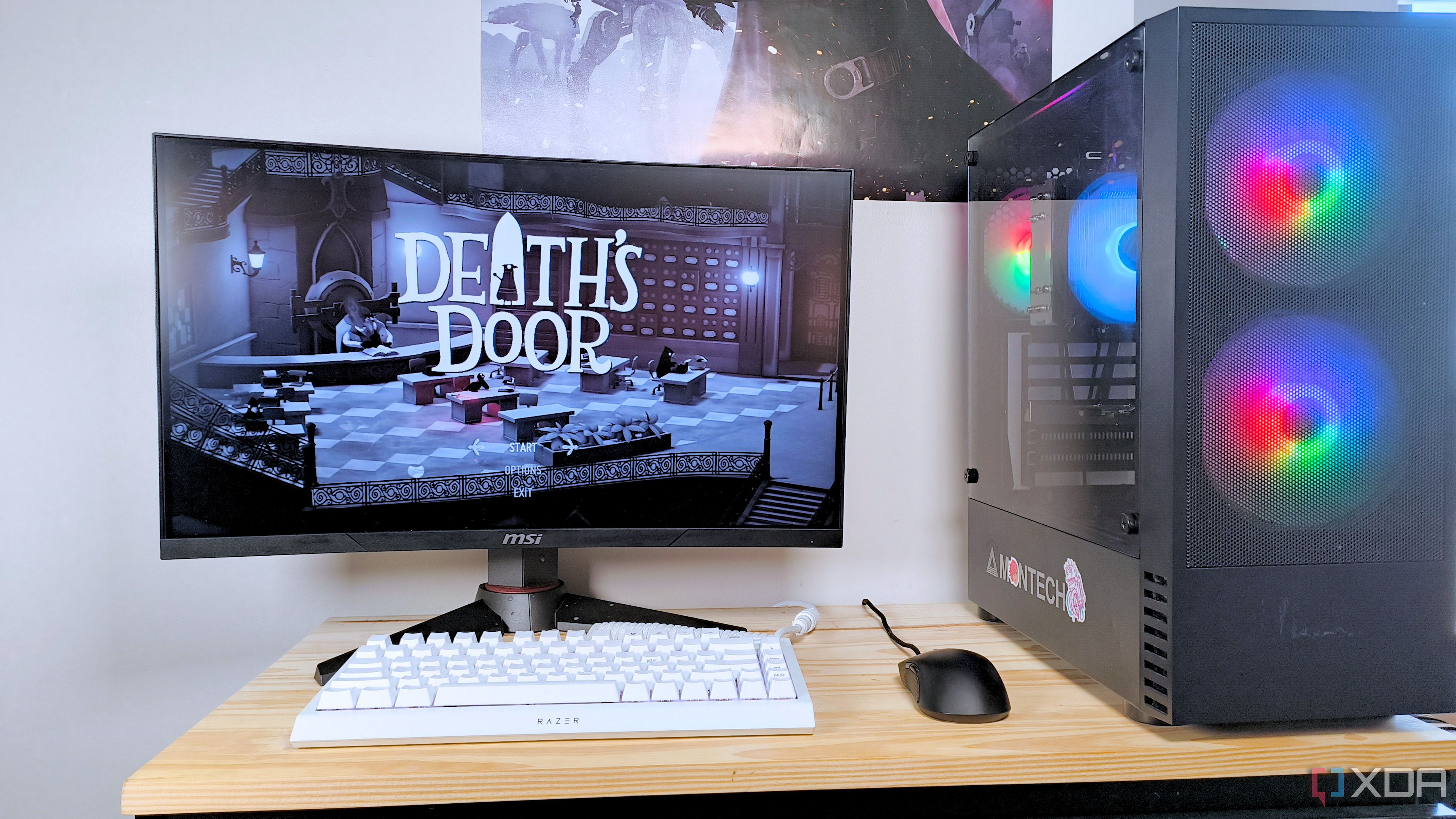 A SteamOS gaming PC running Death's Door