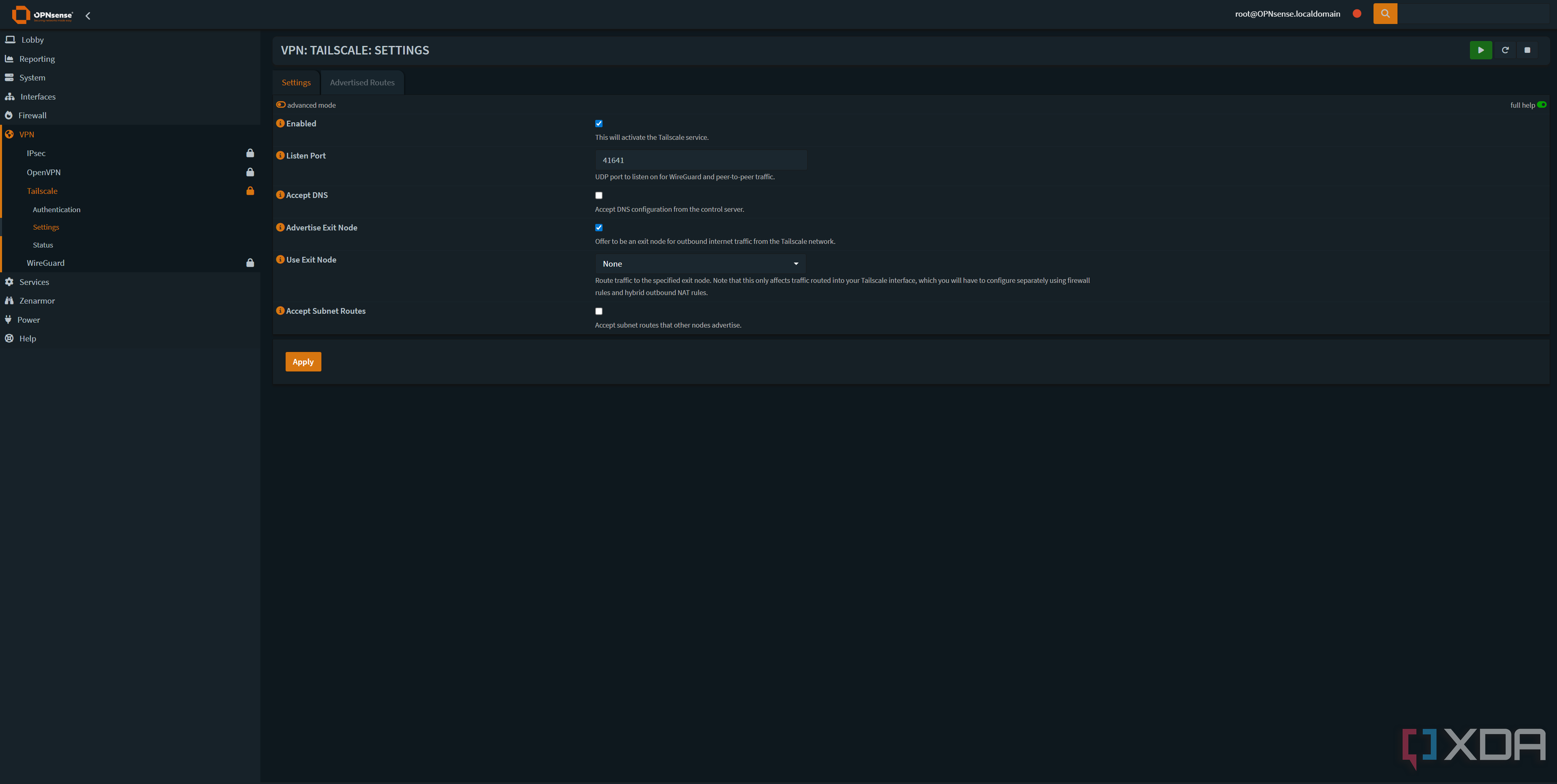 Tailscale in OPNsense