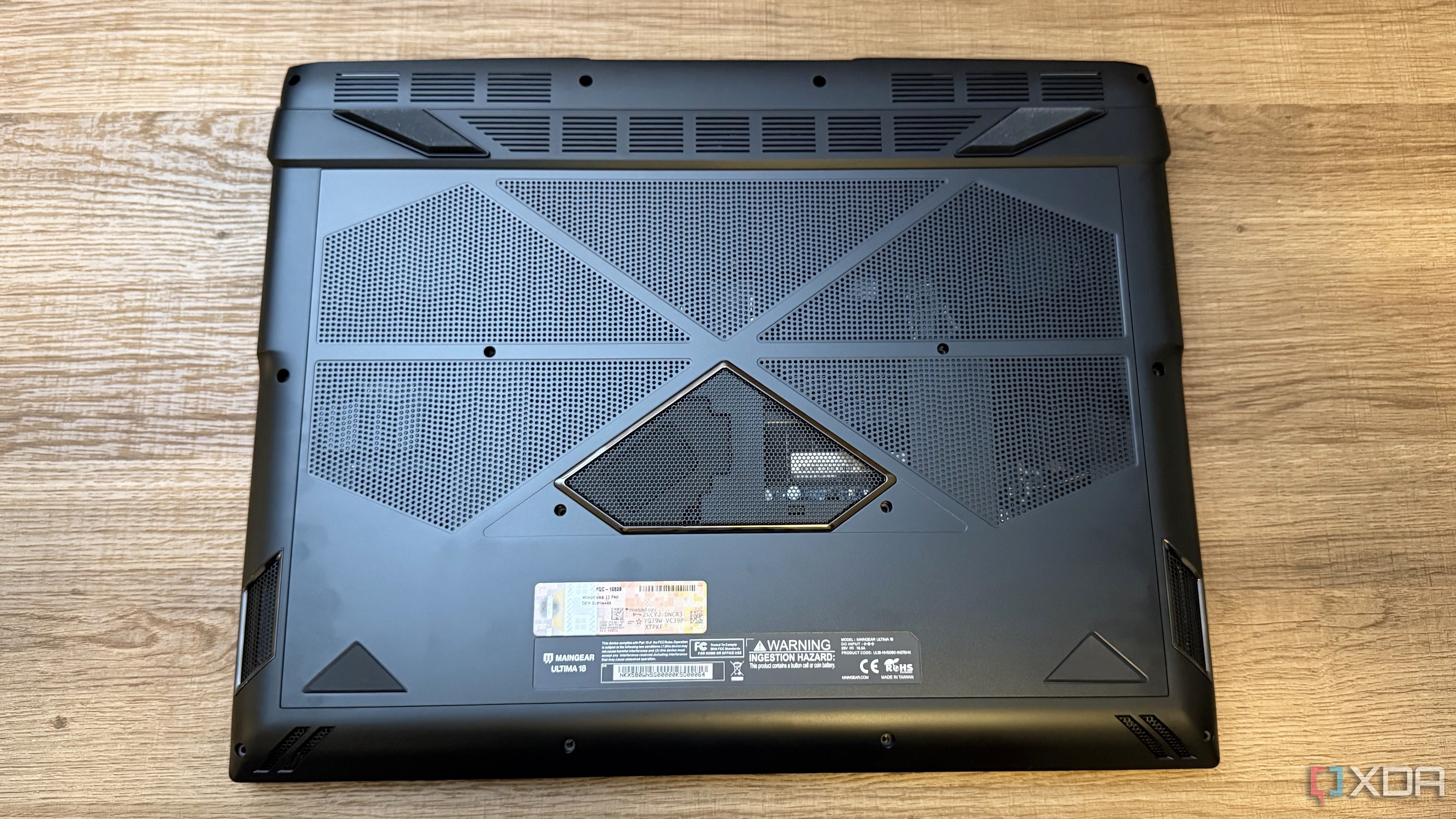 Bottom panel on the Maingear Ultima 18.