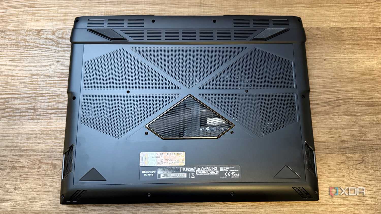 Bottom panel on the Maingear Ultima 18.