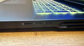 Left side ports on the Maingear Ultima 18.