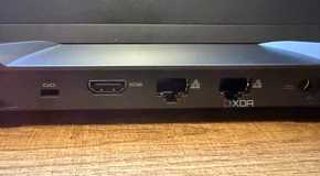 Rear ports on the Maingear Ultima 18.