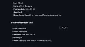 My home details in Obsidian