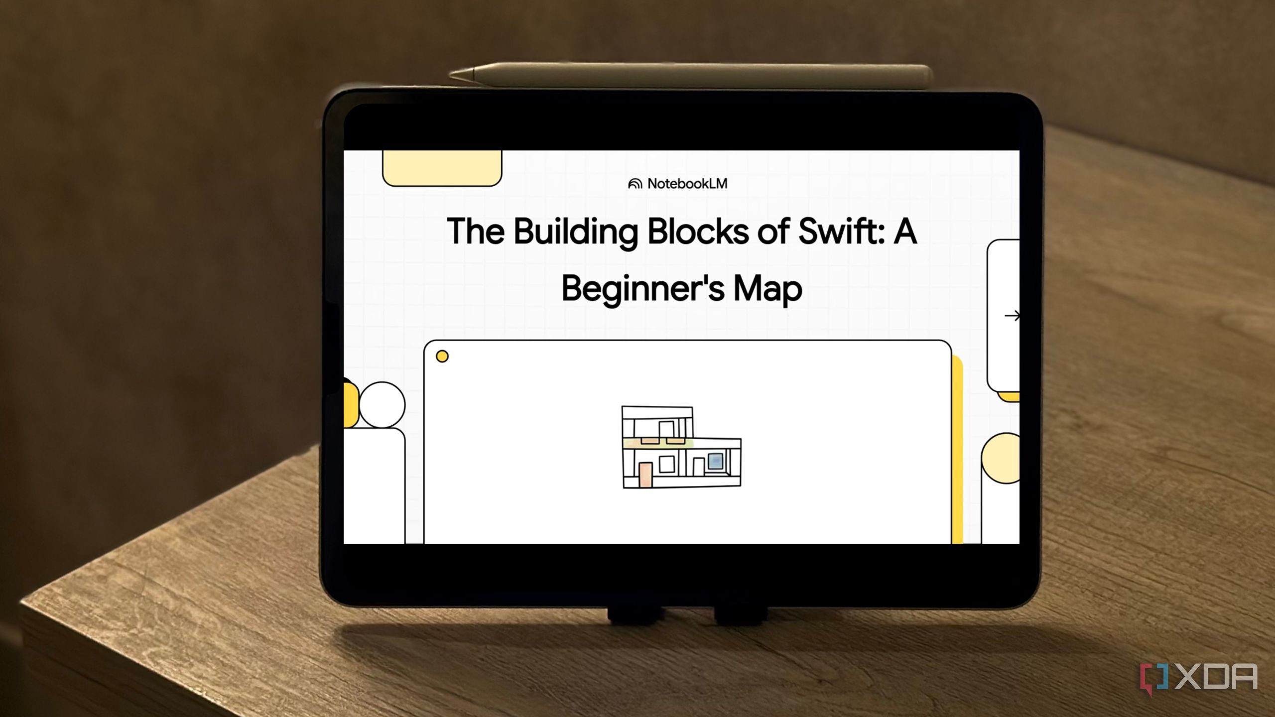 NotebookLM Video Overview on an iPad